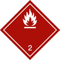Industrial Quality Supplies Gefahrgutkennzeichen Entzündbare Gase, Typ: 04150