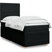 vidaXL Boxspringbett 180 x 200 cm Schwarz