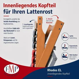 erbengemeinschaft heinz-peter fischer, fmp matratzenmanufaktur 7 Zonen Lattenrost Rhodos elektrisch verstellbar 140 x 200 cm