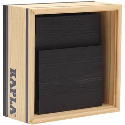 KAPLA - Holzbausteine Quadrate schwarz, 40er Box