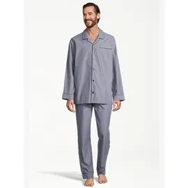 Seidensticker Pyjama Web Blau M (50)