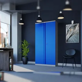 Phoenix SCL-Serie Büroschrank 91,5 x 37 x 183 cm blau