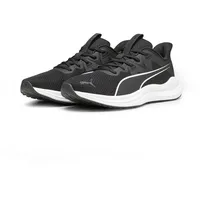 Puma Reflect Lite Road Running Shoe, Black White, 42