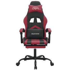 vidaXL Gaming-Stuhl mit Fußstütze Schwarz & Rot