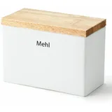 Continenta Vorratsdose Keramik weiß 20 x 10 x 14,5 cm