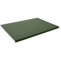 Eglooh - Calliope - Schreibtischunterlage Leder Grün mit Kantenschutz cm 70x50 - Gewinkelte Schreibunterlage mit Aufbau aus Stahl, handwerkliche Nähten und rutschfester Boden - Made in Italy