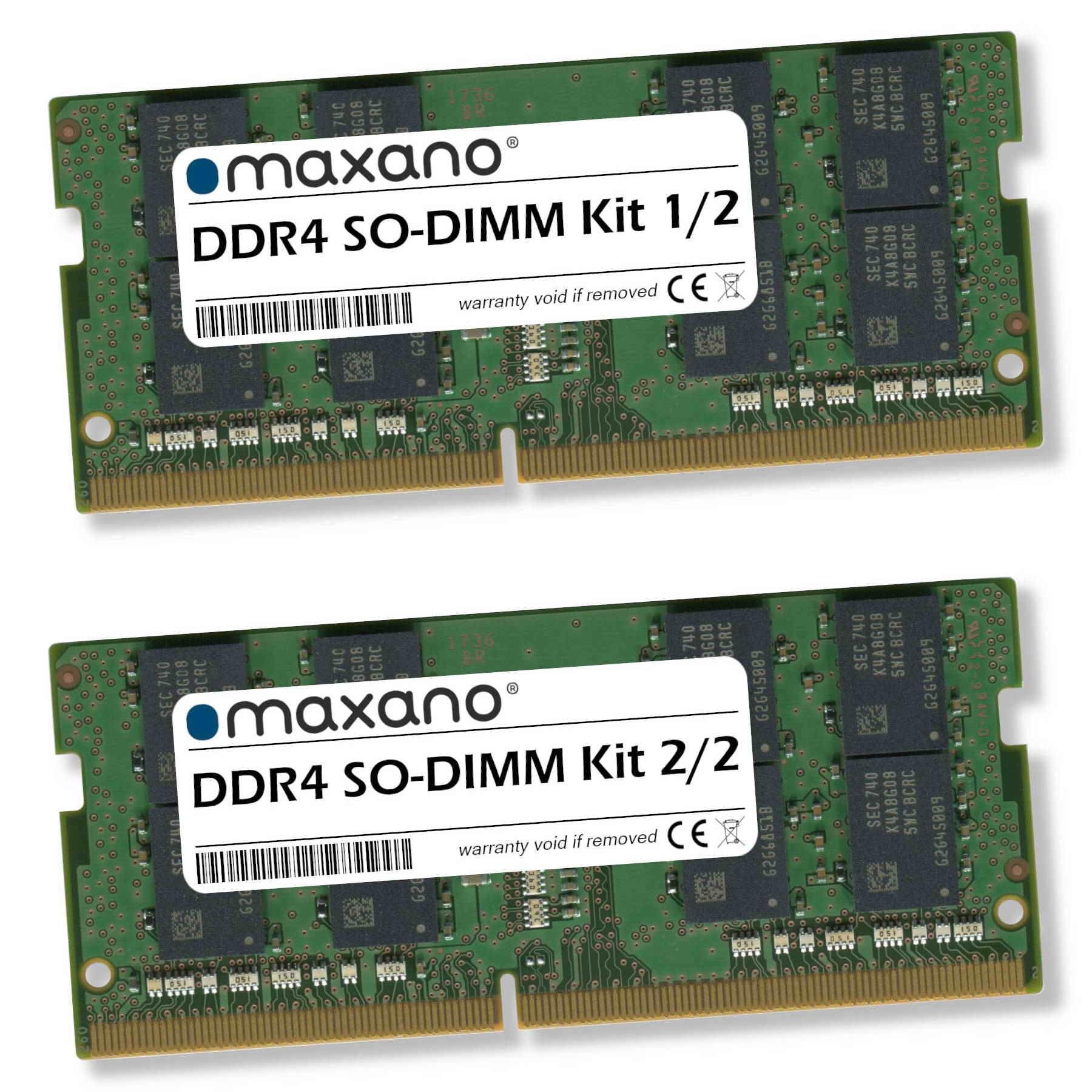 Maxano 64GB Kit 2X 32GB RAM kompatibel mit Gigabyte AERO 17 HDR YB (PC4-23400 SO-DIMM Arbeitsspeicher)