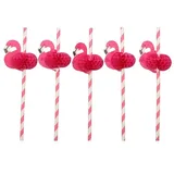 Papstar 50 Trinkhalme, Papier, Ø 6 mm, · 20 cm