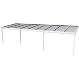 Gutta Terrassendach Premium 914 x 306 cm weiß/polycarbonat klar