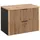 Lomadox Waschbeckenunterschrank 80,6 x 59,2 x 46,5 cm Braun/Schwarz
