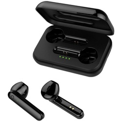 Forever Wireless In-Ear Kopfhörer In-Ear Headset mit aufladbarem Case wireless In-Ear-Kopfhörer schwarz