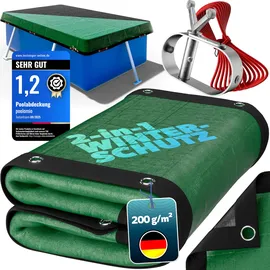 Poolomio Poolabdeckung rechteckig 800 x 400 cm