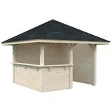 Palmako Bianca 3 x 3 m inkl. 4 Seitenteile Braun