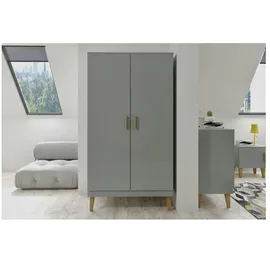 les tendances Kleiderschrank Kubi 55 x 184 x 0 cm Grau