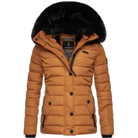 Navahoo Winterjacke Milianaa dunkelgelb / schwarz XS