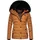 Navahoo Winterjacke Milianaa dunkelgelb / schwarz XS