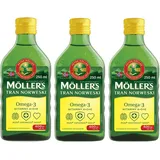 Mollers Tran Omega-3 600 IU with Vitamin D3 Zitrone 250 ml