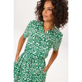 Aniston CASUAL Sommerkleid mit Ornamenten und grafischen Blumen grün 38