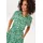 Aniston CASUAL Sommerkleid mit Ornamenten und grafischen Blumen grün 38