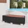 vidaXL Spa-Einstiegsstufe Poly Rattan Schwarz 92×45×25 cm