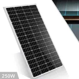 Solarmodul 250W monokristallines Solarpanel 18V Photovoltaik Solarmodule Balkonkraftwerk für Batterien Boot, Wohnmobile, Gartenhäuse, Haus