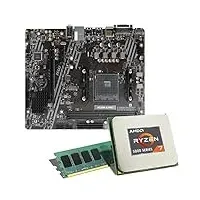 Mainboard Bundle | AMD Ryzen 7 5700G 8x3800 MHz, MSI A520M-A Pro, 16 GB DDR4-RAM, Radeon Graphics, 1x M.2 Port, 4X SATA 6Gb/s, USB 3.2 Gen1 | Tuning Kit | CSL PC Aufrüstkit