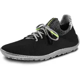 Leguano Inspiro Barfußschuh Slip-On-Sneaker, Bequemschuh, Komfortschuh mit Kontrastbesatz grau|schwarz 47 EU