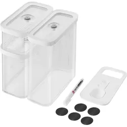 Fresh & Save Cube Vakuum-Behälter M mit Einsatz, Etiketten und Kreidestift 10 El.