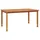 vidaXL Gartentisch 150 x 90 x 75 cm Braun