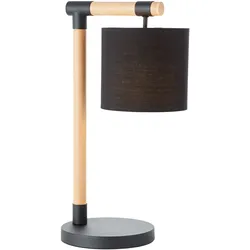 Brilliant Tischleuchte Eloi schwarz Holz E27 E27 max. 60W
