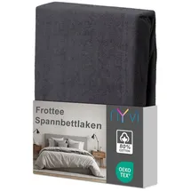 nyvi Spannbettlaken Frottee 90 x 200 - 100 x 200 cm grau