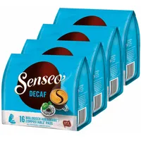 SENSEO KAFFEEPADS Entkoffeiniert, Intensiv & Ausgewogen, neues Design, 4x16 PADS