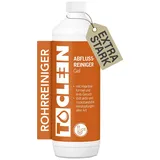 TOCLEEN® 1 Liter Abfluss Reiniger Gel | Profi Rohrreiniger löst hartnäckigste Verstopfungen und Haare aus dem Abfluss