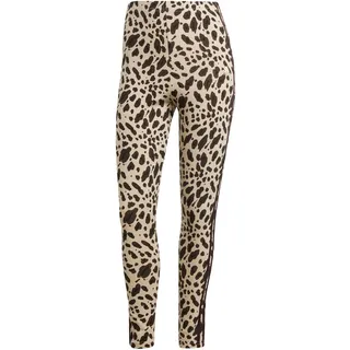 Adidas Essentials 3 Stripes Animal Print Leggings Damen braun - L