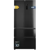 Cecotec Bolero CoolMarket F2D 458 SBI Dark E French Door (458 l, 1890 mm hoch, Schwarz)