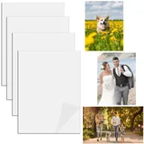 4 Stück Sublimation Metall Foto blanko Aluminium Fotoschilder Sublimationsrohlinge für Machen Foto Blank Wanddekoration Thermische Übertragung DIY Druck