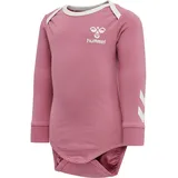 hummel Unisex Baby L/S hmlMAULE BODY L S, HEATHER ROSE, 74 EU