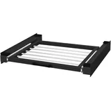 ML-Design Zwischenbaurahmen mit Wäscheleine Stahl 60,5x54,5cm Schwarz