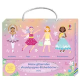 Usborne Meine glitzernden Anziehpuppen-Stickerbücher mini: Im Ballett, Feen, Freundinnen und Prinzessinnen: