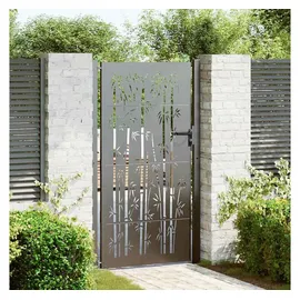 vidaXL Gartentor 110 x 180 cm Schwarz/Stahl