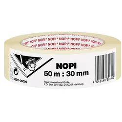 NOPI Kreppband beige 30,0 mm x 50,0 m 1 Rolle