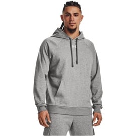 Under Armour Rival Fleece Hoodie Herren 025 castlerock light heather/white M