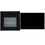 Respekta Backofen Herd Kochfeld Set Autark Induktion Timer Pyrolyse