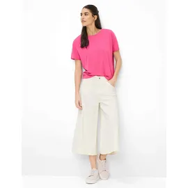 Brax Kurzarmshirt "Style CAELEN S", Damen, Gr. 48, pink, 47% Baumwolle, 47% Modal, 6% Elasthan, Rundhals, Shirts