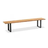 Niehoff Nemo Profilkufen anthrazit - 220 cm Teak geölt