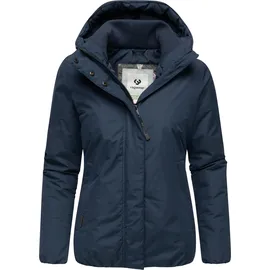 Ragwear Damen warme Winterjacke wasserdicht und atmungsaktiv mit Kapuze Sunniva Warm navy, Gr. M - M