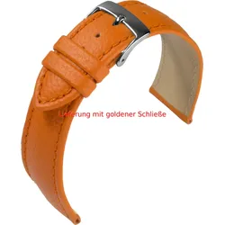 Eulit Kalb- / Rindleder genarbt Fancy Fashion 16mm" E57516616191" - orange