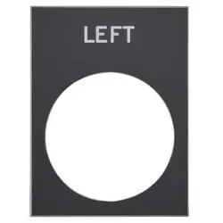 Schneider Electric ZB2BY2310 Beschriftung, 30x40mm, schwarz, LINKS