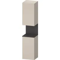 Duravit Qatego Hochschrank Taupe Matt, mit Nischenbeleuchtung