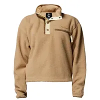 Columbia Helvetia II Cropped Half Snap Sweatshirt Beige S
